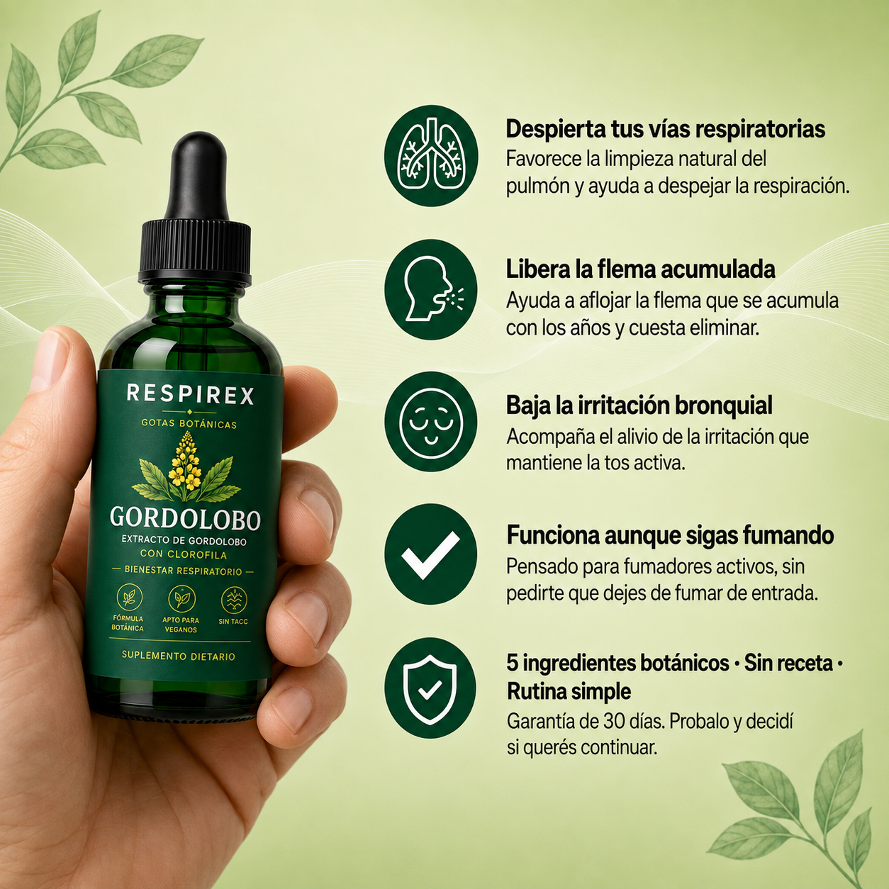 RESPIREX® – Pecho más liviano, respiración más libre.