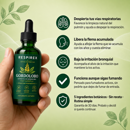 RESPIREX® – Pecho más liviano, respiración más libre.