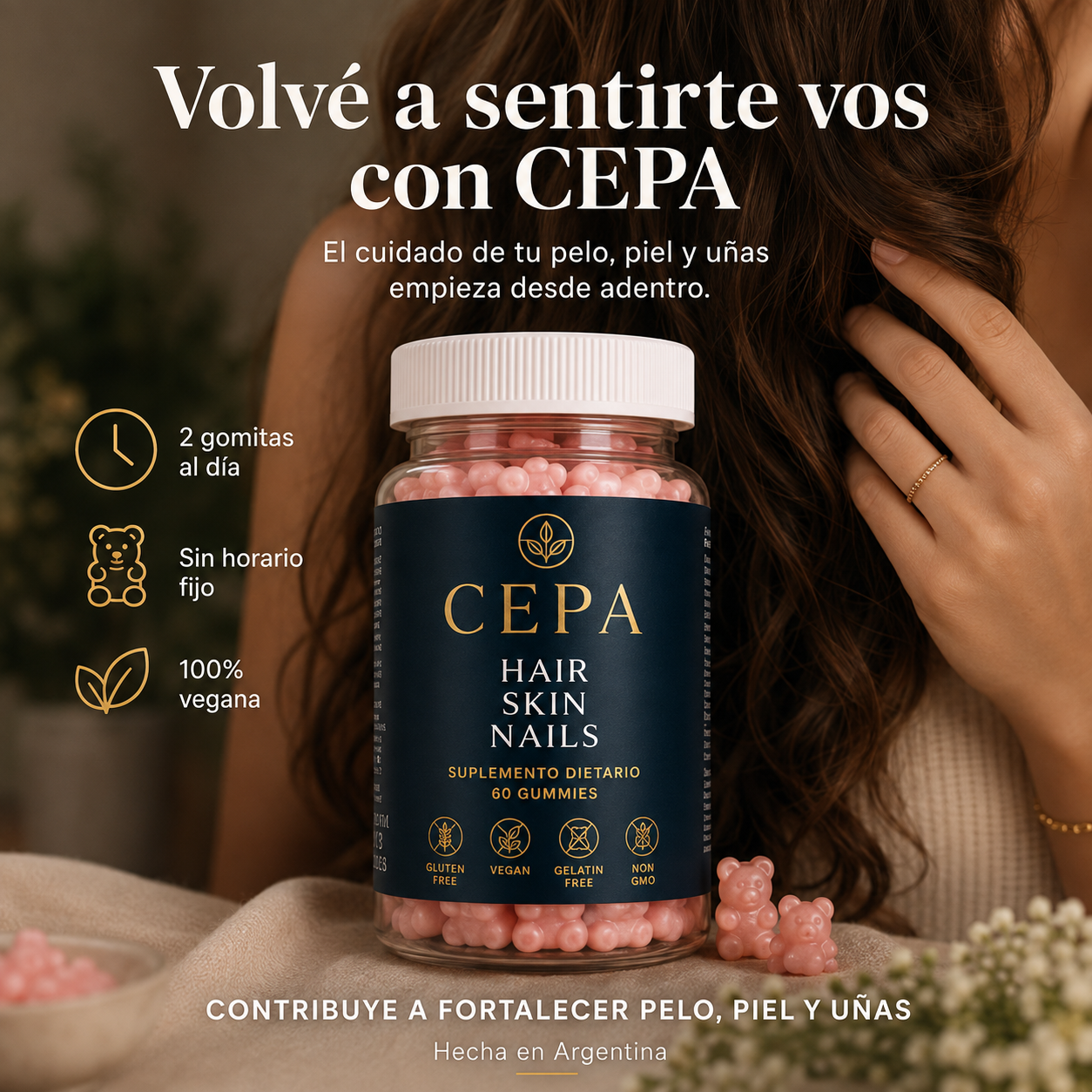 Cepa® - Gummies Cabello, Piel y Uñas